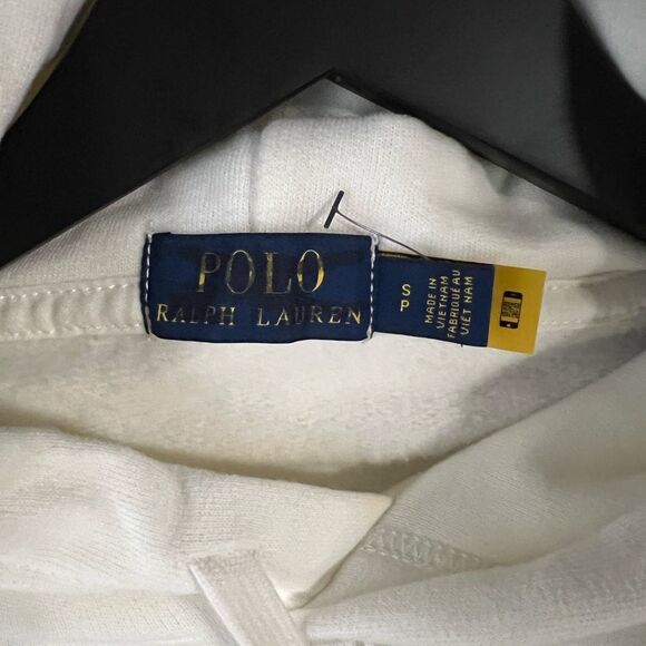 Ralph Lauren White Hoodie with Blue Tag - Picture 2 of 4